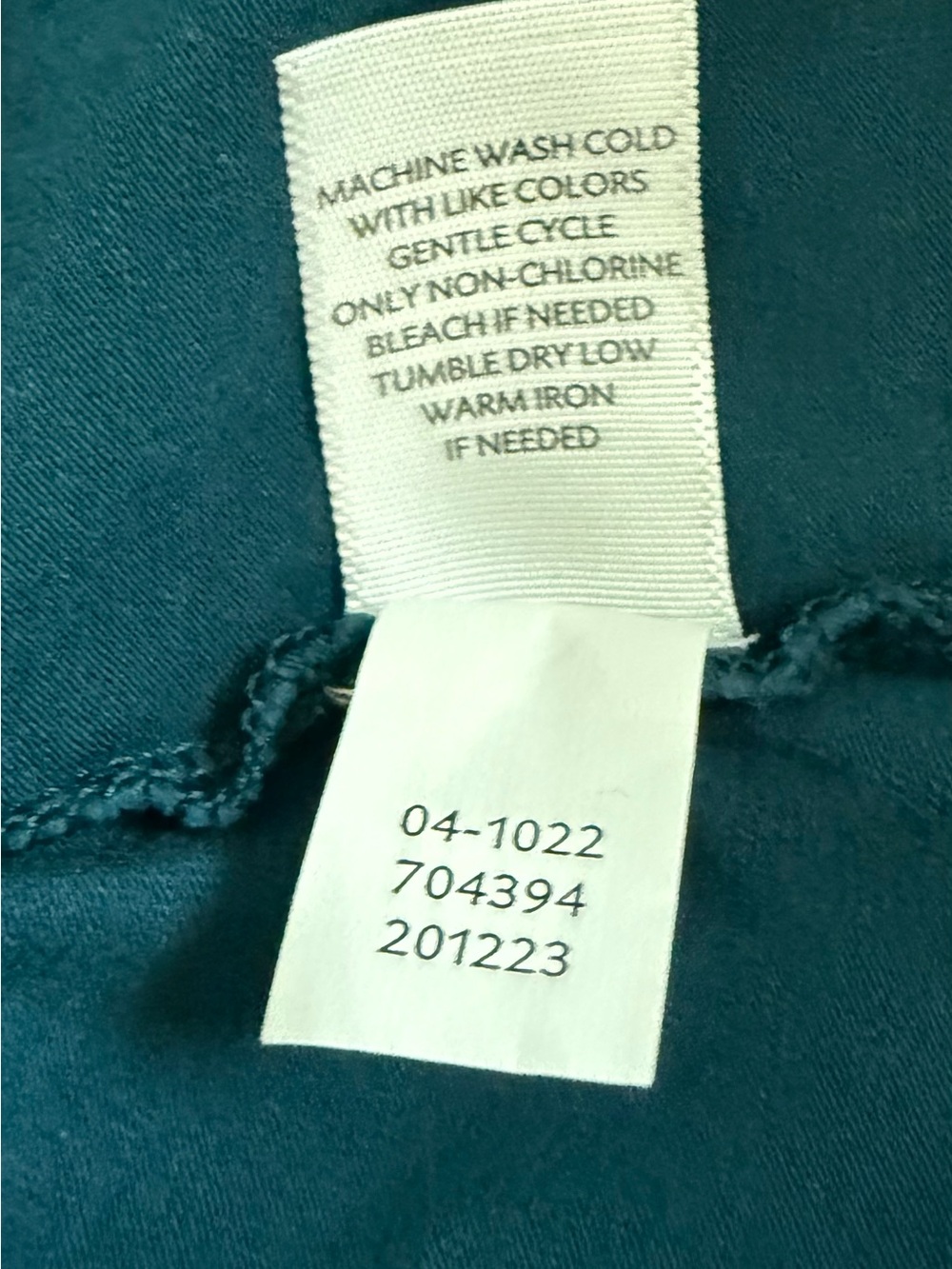 J Jill Teal Blue Green Perfect Tank Top Scoopneck Cotton Spandex Layer Large - Picture 4 of 5